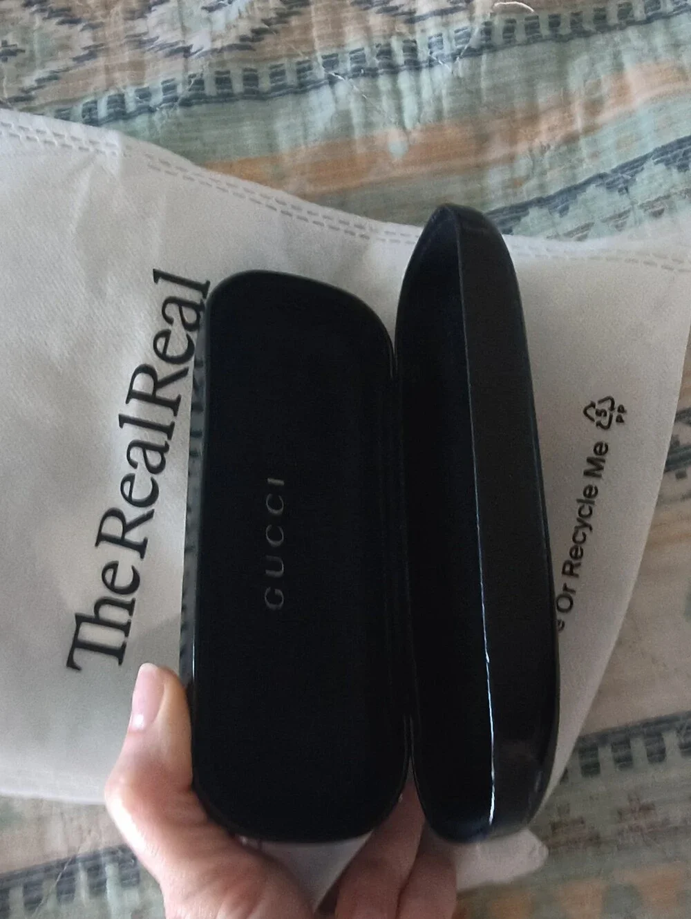 Gucci Black Hard Sunglasses Case Authentic